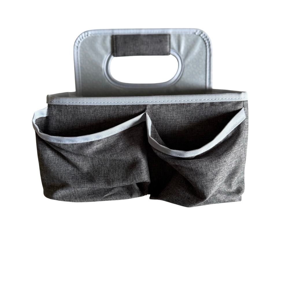 Munchkin Portable Baby Diaper Caddy Organizer - Gray EUC